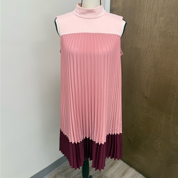 Ted Baker Pink and Red Midi Dress - Picture 2 of 5